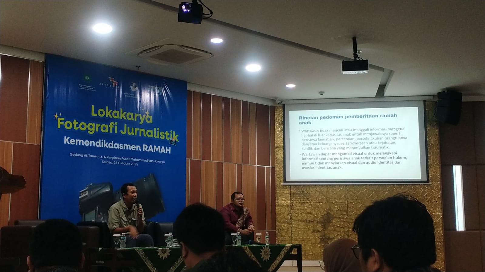 Dokumentasi Penyampaian dari Pemateri